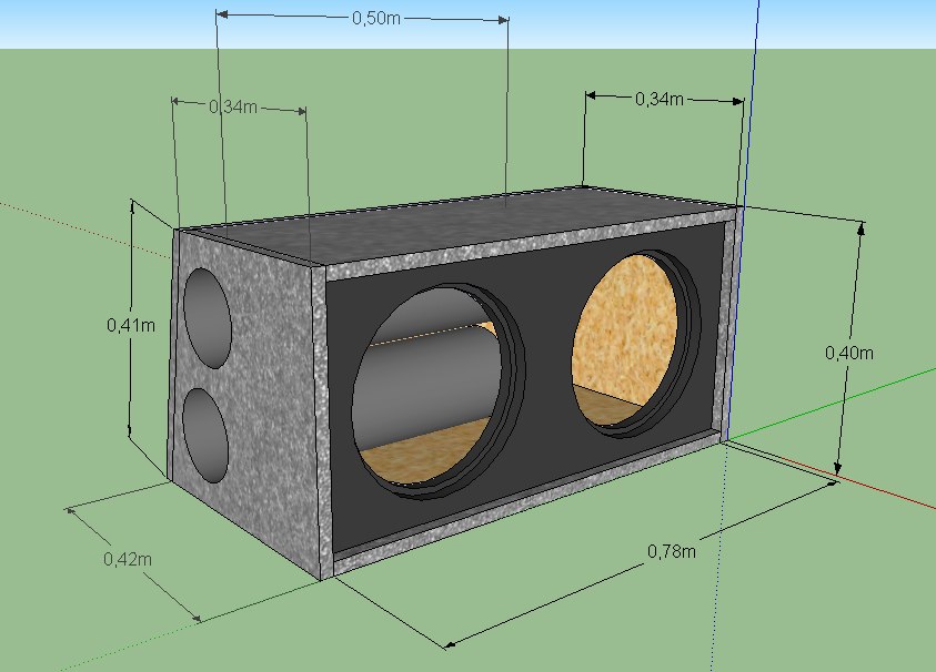 Короб под 2 12 сабвуфер чертеж на трубе