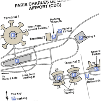 Схема аэропорта шарль де голль в париж