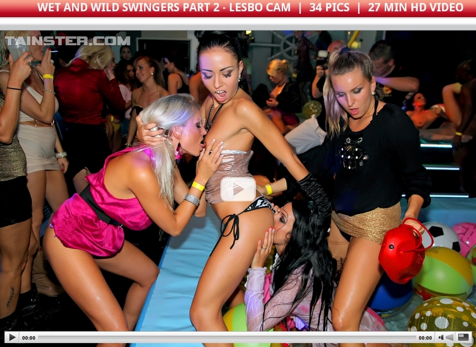 Kitty Jane, Mia Angel, Gina Devine, Gabrielle Gucci, Alyssia Loop, Jessie Hazz, Bailey Nessy - Wet and Wild Swingers Part 2 - Lesbo Cam