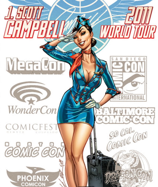 J.Scott Campbell / Рисунки Скотта Кембэлла